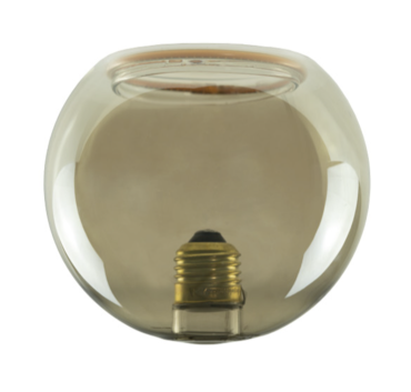 Segula LED-Lampe - Floating Globe Inside - Ø 12,5 x 11,5 cm - E27 - 5,2W dimmbar - 1900K - rauchfarben