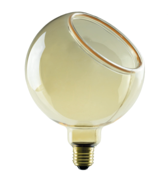 Segula LED-Lampe - Floating Globe Angle - Ø 15 x 20 cm - E27 - 4.5W dimmbar - 2200K - bernsteinfarben