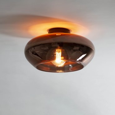 Vico Elevate Glass - Deckenleuchte - Ø 40 x 22 cm - Kupfer