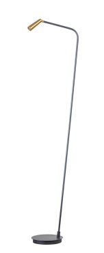 ETH Barry - Stehleuchte - Ø 20 x 138 cm - inkl. dimmbarer 3 W LED - schwarz und Messing