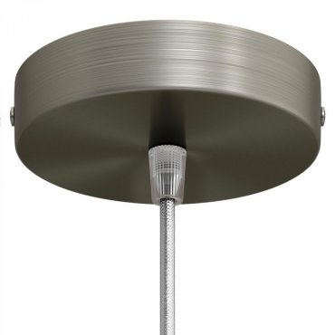 Creative Cables - Deckenrosette - Ø 12 x 2,5 cm - Titan gebürstet