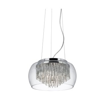 Searchlight Curva - Pendelleuchte - Ø 35 x 80 cm - Chrom