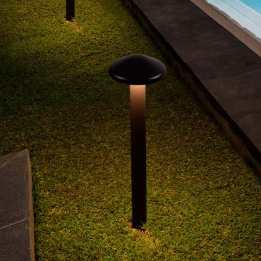 Nova Luce Nemo - Gartenleuchte - Ø 11 x 40 cm - 5W LED inkl. - IP65 - dunkel anthrazit