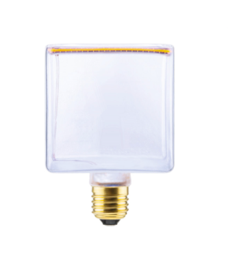 Segula LED-Lampe - Schwebender Würfel - 12,5 x 12,5 x 12,5 cm - E27 - 4,5W dimmbar - 2200K - transparent