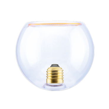 Segula LED-Lampe - Floating Globe Inside - Ø 12,5 x 11,5 cm - E27 - 4,5W dimmbar - 2200K - transparent