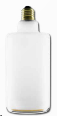 Segula LED-Lampe - Floating Line - Ø 9 x 21 cm - E27 - 4,5W dimmbar - 2200K - mattiert