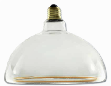 Segula LED-Lampe - Floating Bowl - Ø 20 x 15 cm - E27 - 6,2W dimmbar - dimmbar auf warm 2000 bis 2700K - transparent