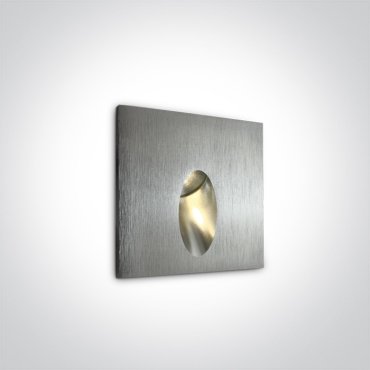 ONE Light Indoor/Outdoor Dark Light Wall Recessed - Wandeinbauleuchte - 7 x 4,5 x 7 cm - 3W LED inkl. - IP54 - Aluminium