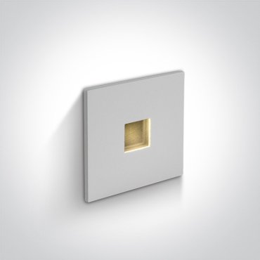 ONE Light Indoor/outdoor Dekorative Wandeinbauleuchte - Wandeinbauleuchte - 3,7 x 3,7 x 2,2 cm - 1W LED inkl. - IP54 - weiß