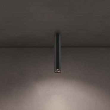 Nova Luce Etho - Deckenleuchte - 5 x 30,5 x 5 cm - 6W LED inkl. - Sand schwarz