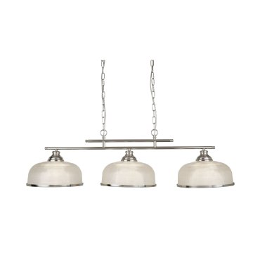 Searchlight Bistro II - Pendelleuchte - 99 x 27 x 80 cm - satiniert silber
