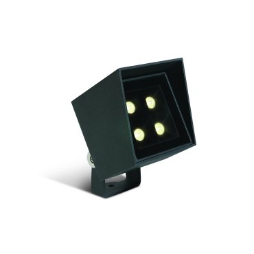 ONE Light Garden Square Spots - Bodenspot auf Erdspieß - 8 x 8 x 10 cm - 6W LED inkl. - IP65 - anthrazit