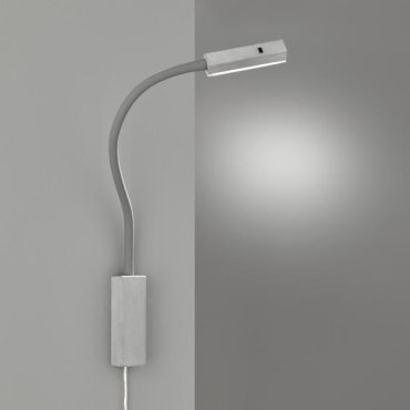 Fischer &amp; Honsel Raik - Wandleuchte mit Gestensteuerung - 4 x 4 x 57 cm - 5W LED inkl. - grau