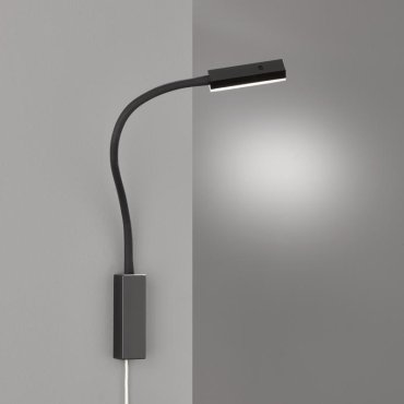 Fischer &amp; Honsel Raik - Wandleuchte mit Gestensteuerung - 4 x 4 x 57 cm - 5W LED inkl. - mattschwarz