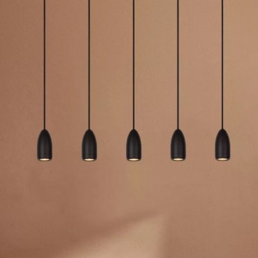 Lucide Evora 5L - Pendelleuchte - 80 x 8 x 150 cm - schwarz