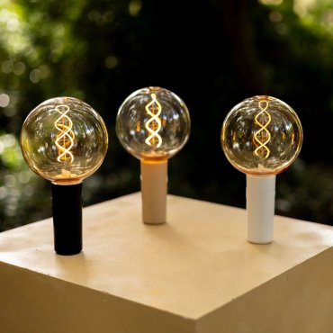 New Garden Edy - tragbare wiederaufladbare Lichtquelle mit Fernbedienung - Ø12 x 23 cm - 3W dimmbare LED inkl - IP54 - weiß