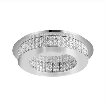 Nova Luce Zeffari - Deckenleuchte - Ø 50 x 10,7 cm - 40W LED inkl. - Chrom