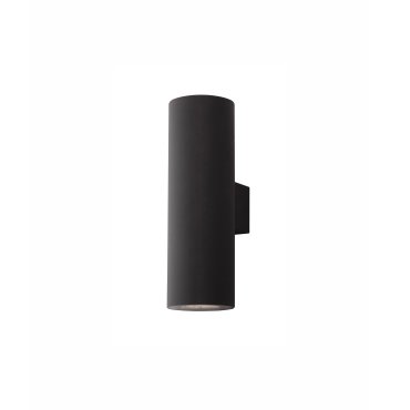 Nova Luce Alp - Wandleuchte - 7 x 5,5 x 17 cm - 2 x 10W LED inkl. - IP65 - schwarz