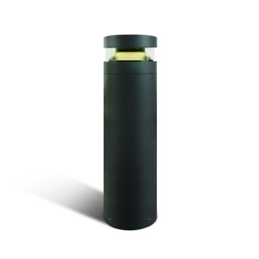 ONE Light Project Poller - Gartenleuchte - Ø 16 x 60 cm - 20W LED inkl. - IP65 - anthrazit - warmweiße Lichtfarbe