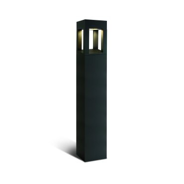 ONE Light Cage Light II - Gartenleuchte - 16 x 16 x 90 cm - 22W LED inkl. - IP65 - anthrazit - warmweiße Lichtfarbe
