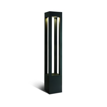 ONE Light Cage Light I - Gartenleuchte - 16 x 16 x 90 cm - 22W LED inkl. - IP65 - anthrazit - warmweiße Lichtfarbe