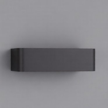 Nova Luce Videno - Außenwandleuchte - 20 x 5,5 x 10,3 cm - 10W LED inkl. - IP65 - dunkel anthrazit
