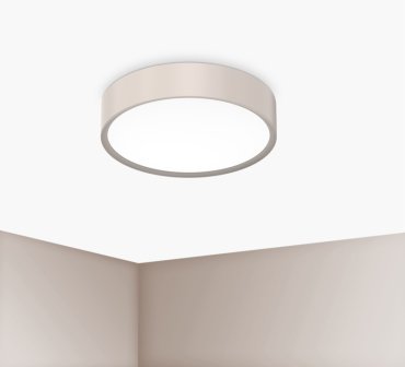 Century Italia Blanca Luxe - Deckenleuchte - Ø 30 x 7 cm - 17W LED inkl. - champagner