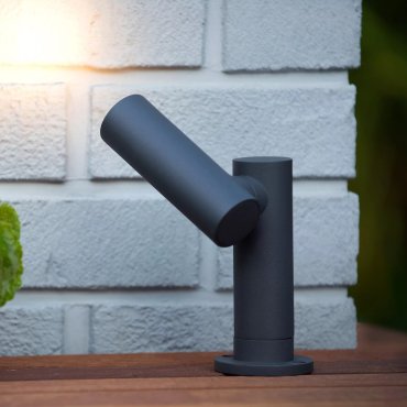 Lucide Tatum - Gartenstrahler - 10 x 14 x 13 cm - 4,5W LED inkl. - IP65 - anthrazit