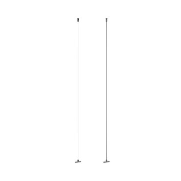 Lucide Linial – magnetisches Schienensystem – Aufhängeseil-Set – 5 x 1,4 x 200 cm – Schwarz matt Chrom