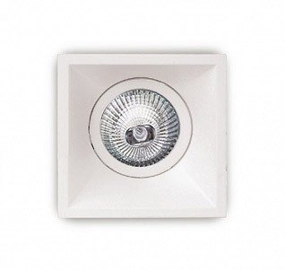 Maxlight Technics - Einbaustrahler 1L - 82 x 82 mm, Ø 78 mm Einbaumaß - weiß