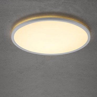 Nordlux Smart Oja - Deckenleuchte - intelligente Beleuchtung - Ø 60 x 2,3 cm - 30W LED inkl. - 2700K-6500K - weiß