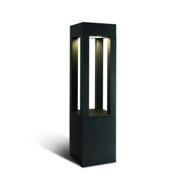 ONE Light Cage Light - Gartenleuchte - 16 x 16 x 60 cm - 22W LED inkl. - IP65 - anthrazit - warmweiße Lichtfarbe