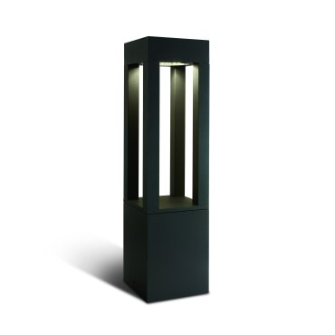 ONE Light Cage Light - Gartenleuchte - 16 x 16 x 60 cm - 22W LED inkl. - IP65 - anthrazit - weiße Lichtfarbe
