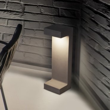 Nova Luce Aran - Gartenpfosten - 16 x 50 x 15 cm - 8W LED inkl. - IP65 - grau