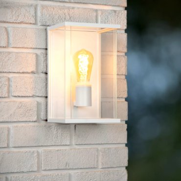 Lucide Claire - Außenwandleuchte - 17,6 x 18 x 30 cm - IP54 - weiß