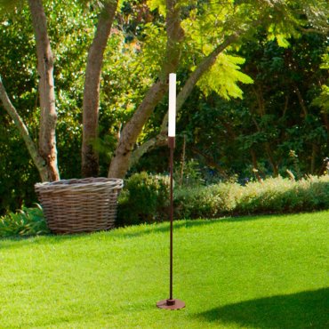Nova Luce Slot - Gartenpfosten - Ø 2,5 x 80 cm - 4W LED inkl. - IP65 - corten