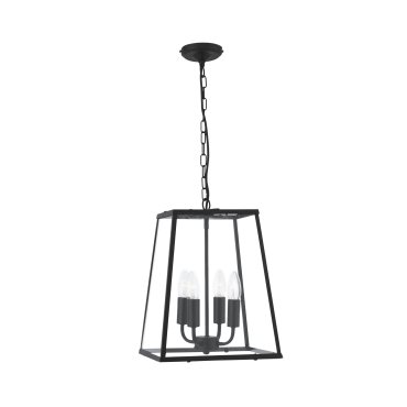 Searchlight Laternen - Kronleuchter - 29 x 29 x 88 cm - mattschwarz