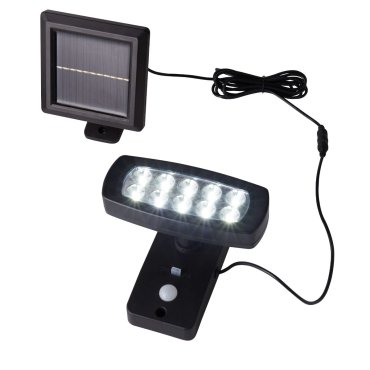 Searchlight Nila - Außenwandleuchte mit Solarsensor - 17 x 15 x 14,5 cm - 2,5W LED inkl. - IP44 - anthrazit