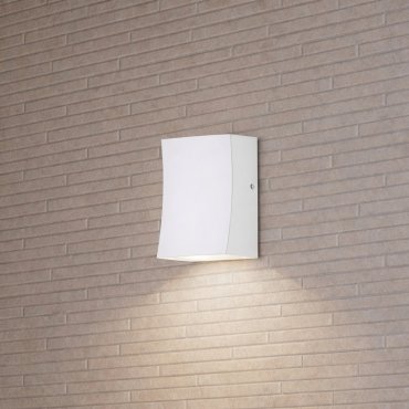 Nova Luce Boxy - Außenwandleuchte - 6,5 x 9 x 3,8 cm -  3W LED inkl. - IP65 - Sand Weiß
