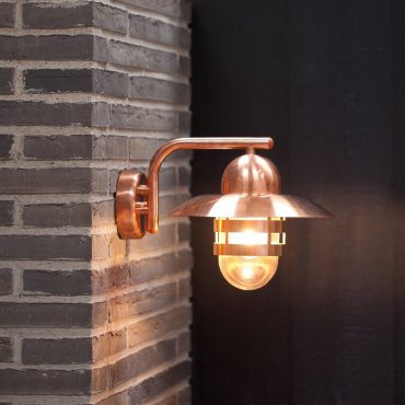 Nordlux Nibe - Außenwandleuchte - 27,5 x 24 cm - IP54 - Kupfer
