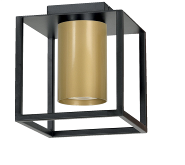 Emibig Tiper - Deckenleuchte - 13 x 15 cm - schwarz, gold