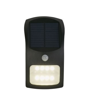 Searchlight Eve - Außenwandleuchte mit Solarsensor - 20 x 16 cm - 1.8W LED inkl. - IP44 - anthrazit