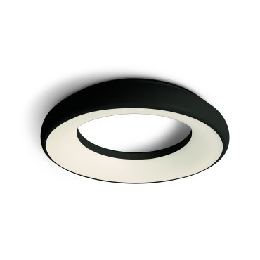 ONE Light Indoor LED - Deckenleuchte - Ø 30 x 4,7 cm - 25W LED inkl. - IP40 - schwarz