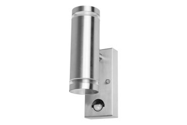 Integral LED Malaga – außenwandleuchte mit bewegungsmelder – mit sensor-override-funktion – 6,8 x 11,6 x 21,6 cm – IP54 – edelstahl