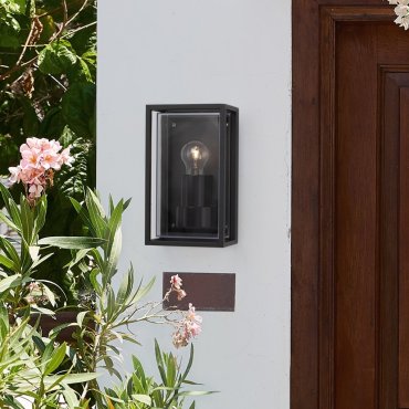 Nova Luce Regina - Außenwandleuchte - 13,8 x 23,8 x 10 cm - IP65 - dunkel anthrazit