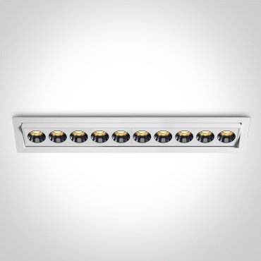 ONE Light Trimless Mirror Range - Einbaustrahler - 290 x 52 mm, 280 x 43 mm Einbaumaß - inkl. 24W LED - weiß