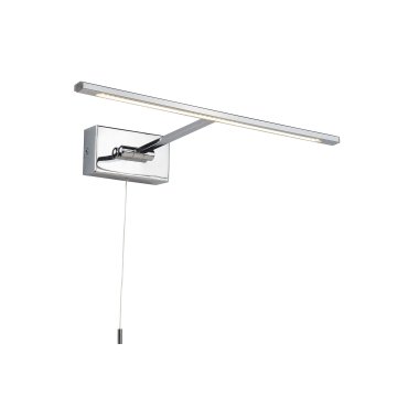 Searchlight LED Picture Lights - Wandleuchte mit Zugschalter - 34 x 5,8 cm - 8W LED inkl - Chrom