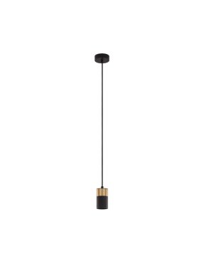 Nova Luce Pogno - Hängeleuchte - Ø 5,6 x 150 cm - schwarz und gold