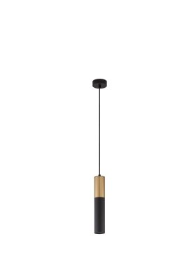 Nova Luce Pogno - Hängeleuchte - Ø 5,6 x 150 cm - Gold und Schwarz