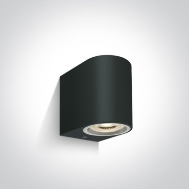ONE Light GU10 Outdoor - Außenwandleuchte - 9 x 7 x 9 cm - IP65 - schwarz